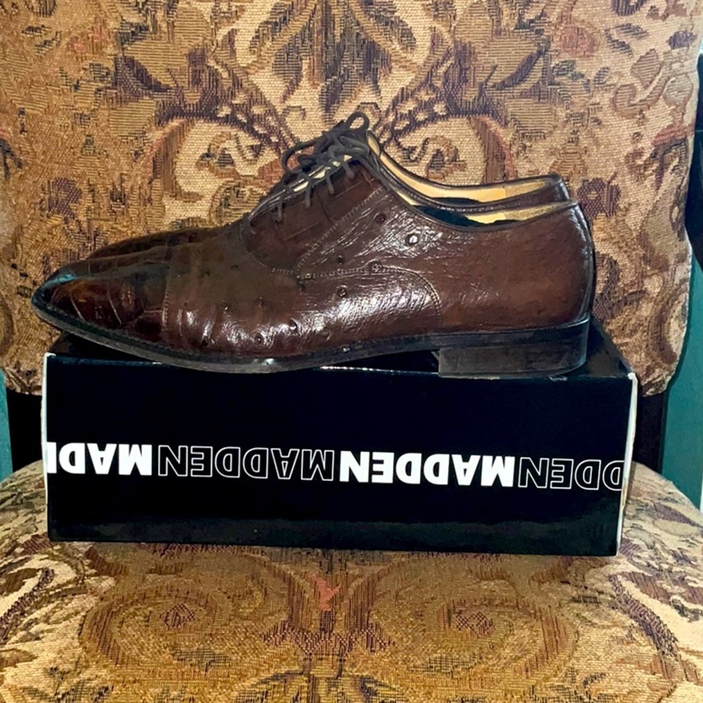 Genuine Crocodile & Ostrich Belvedere Mens shoe Size 13